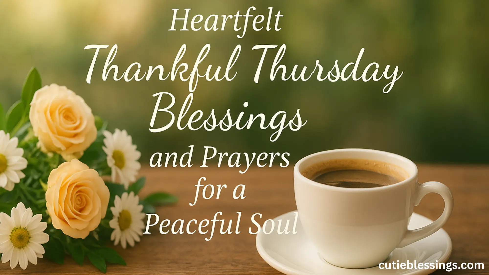 Heartfelt Thankful Thursday Blessings and Prayers for a Peaceful Soul
