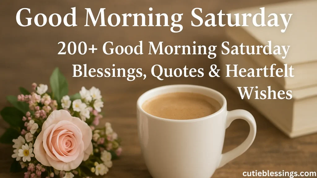 200+ Good Morning Saturday Blessings, Quotes & Heartfelt Wishes