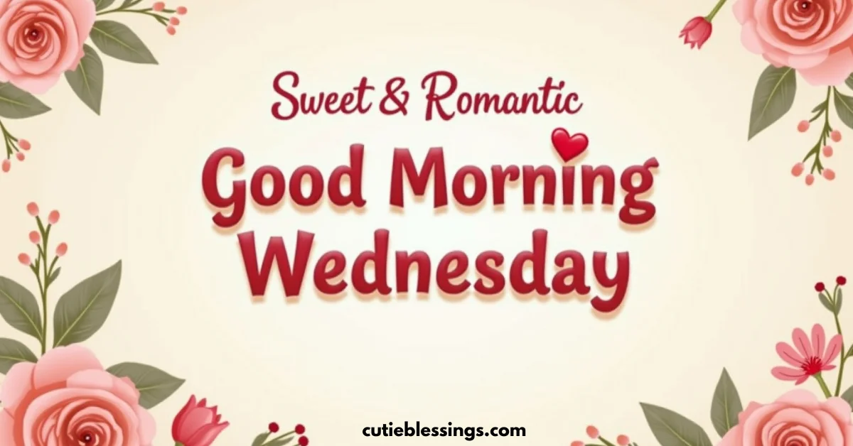 Sweet & Romantic Good Morning Wednesday