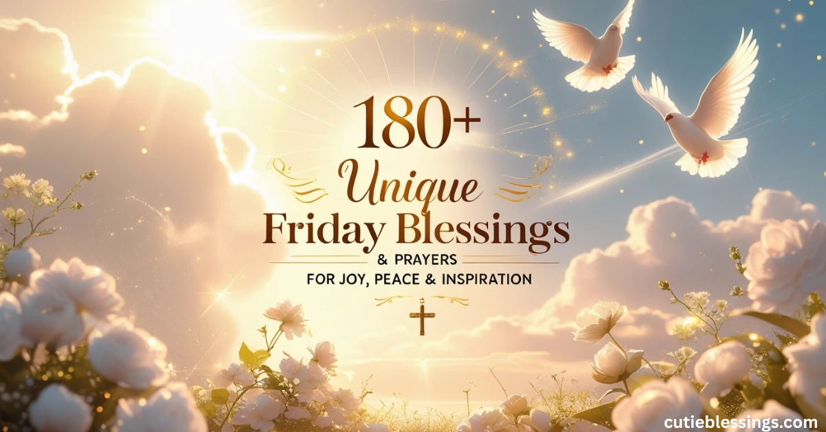 180+ Unique Friday Blessings & Prayers for Joy, Peace & Inspiration