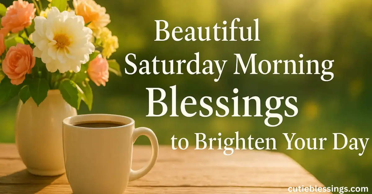 Beautiful Saturday Morning Blessings to Brighten Your Day