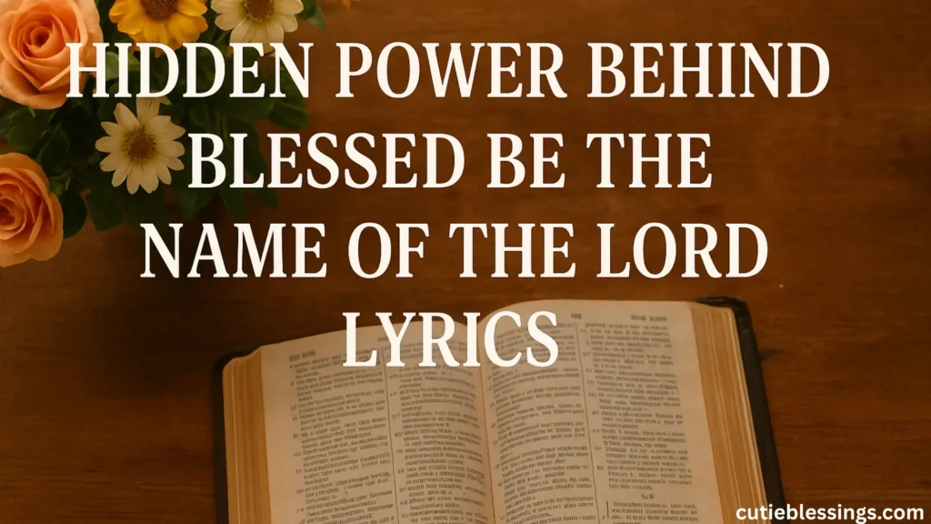 Hidden Power Behind Blessed Be the Name of the Lord Lyrics