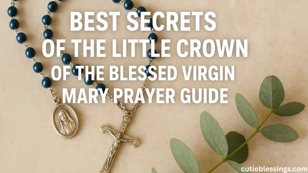 Best Secrets of the Little Crown of the Blessed Virgin Mary Prayer Guide