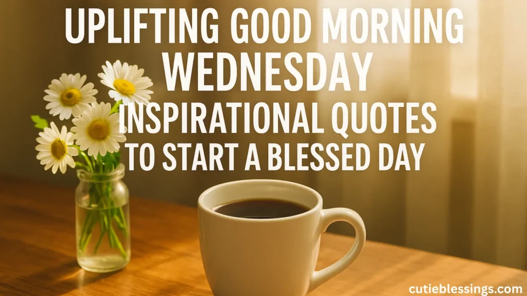 Uplifting Good Morning Wednesday Inspirational Quotes to Start a Blessed Day