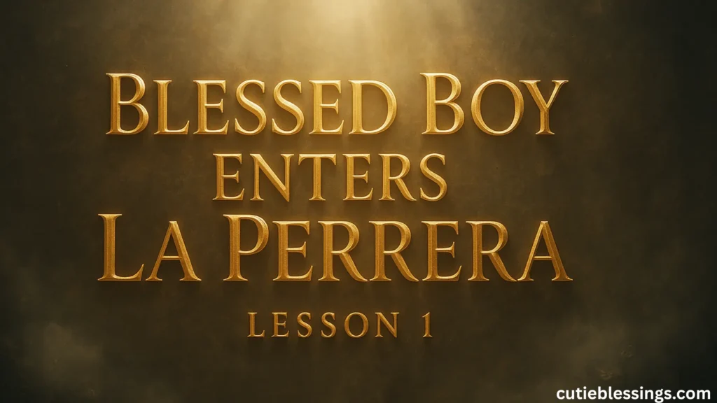 The Shocking Truth Behind Blessed Boy Enters La Perrera Lesson 1