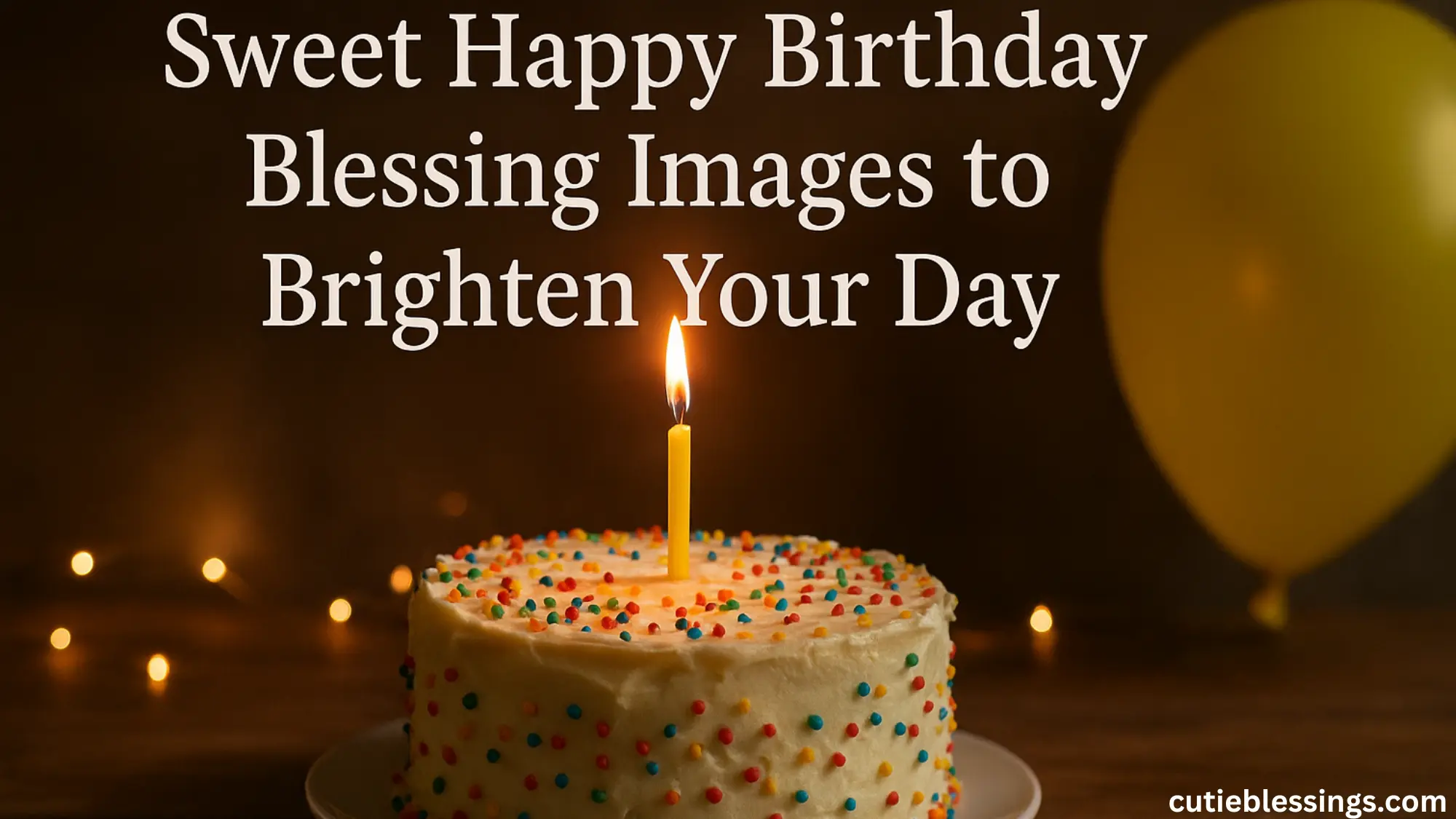 Sweet Happy Birthday Blessing Images to Brighten Your Day