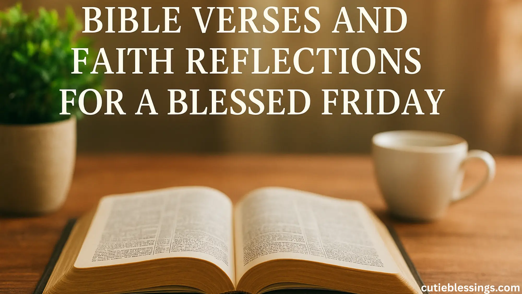 Bible Verses and Faith Reflections for a Blessed Friday