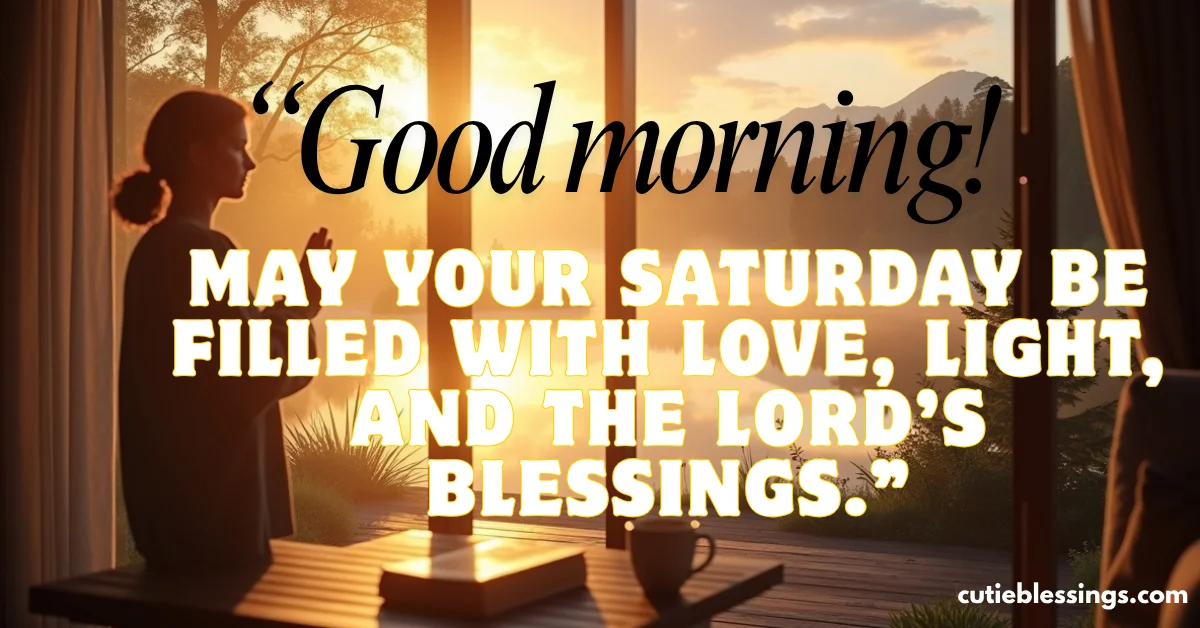 Good Morning Saturday Blessing Images