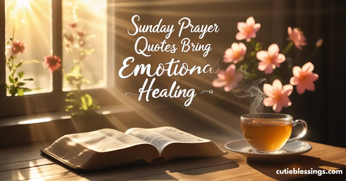 How Sunday Prayer Quotes Bring Emotional Healing