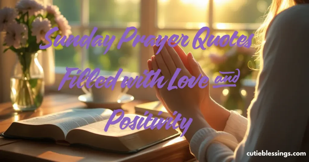 Sunday Prayer Quotes Filled with Love and Positivity