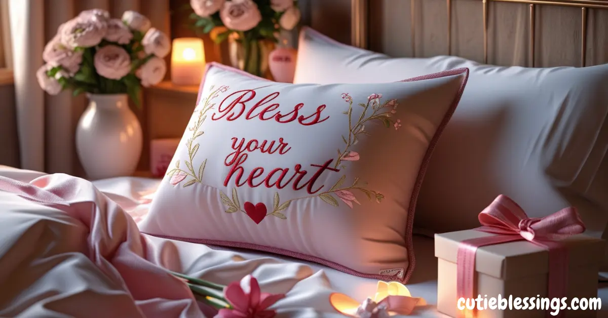 The Bless Your Heart Pillow as a Gift of Love