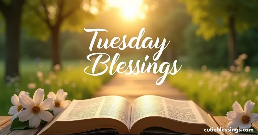 Tuesday Blessings with Bible Verse Image to Inspire You