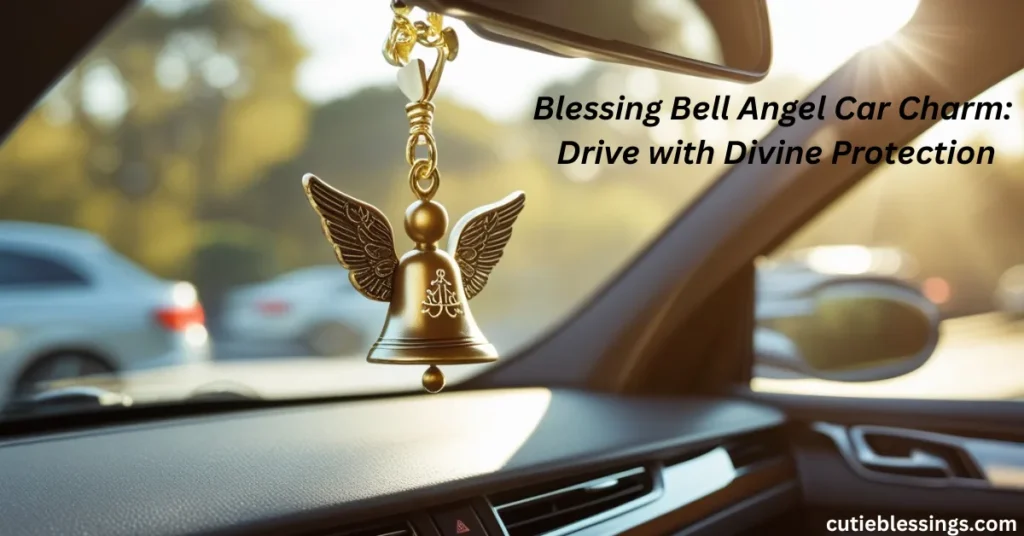 Blessing Bell Angel Car Charm: Drive with Divine Protection
