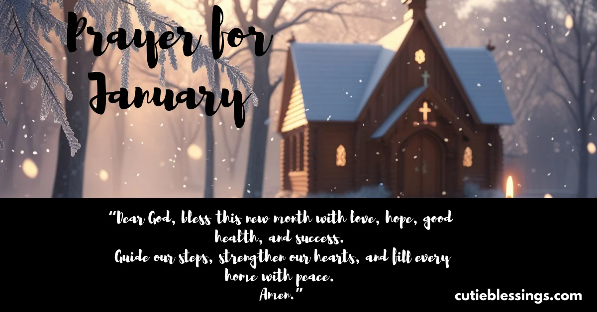 Prayer for January