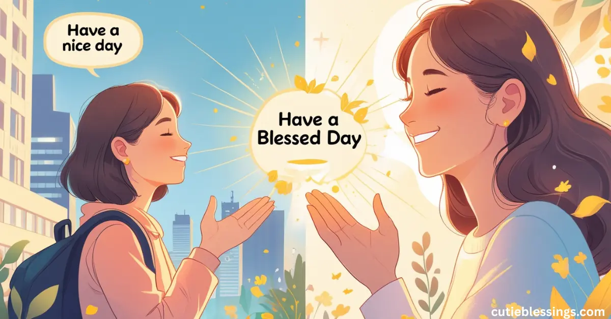 “Have a Blessed Day” vs. “Have a Nice Day”