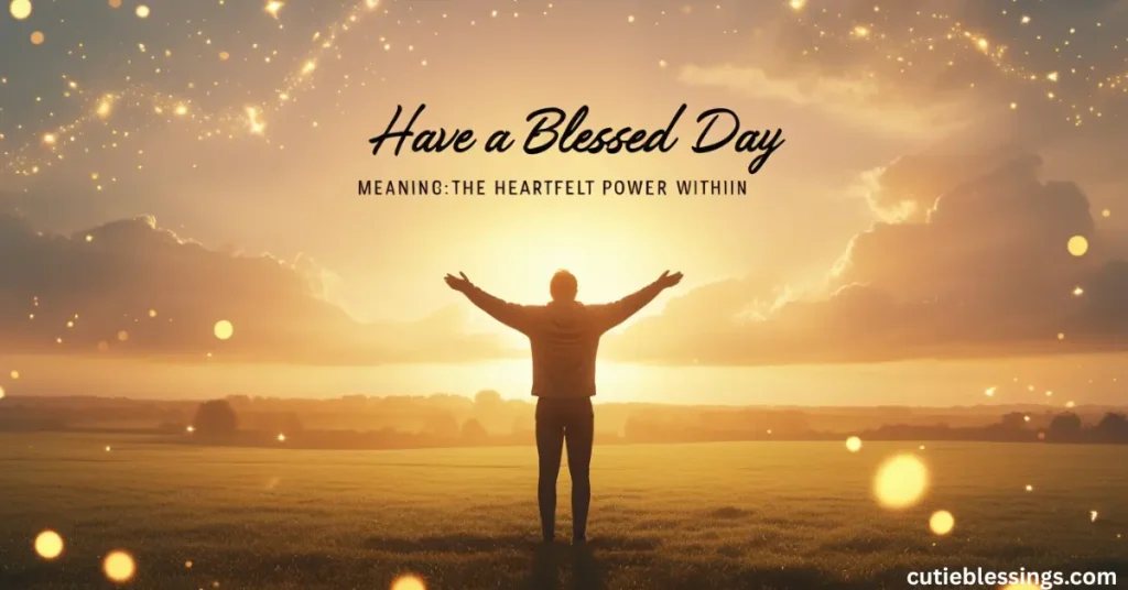 Have a Blessed Day Meaning: The Heartfelt Power Within