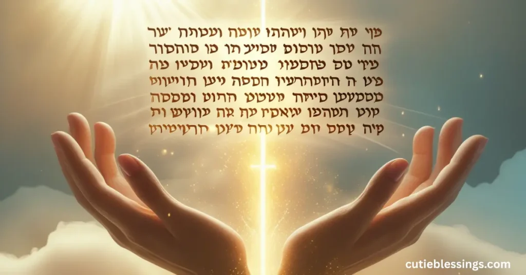 The Aaronic Blessing in Hebrew for Power, Peace and Protection