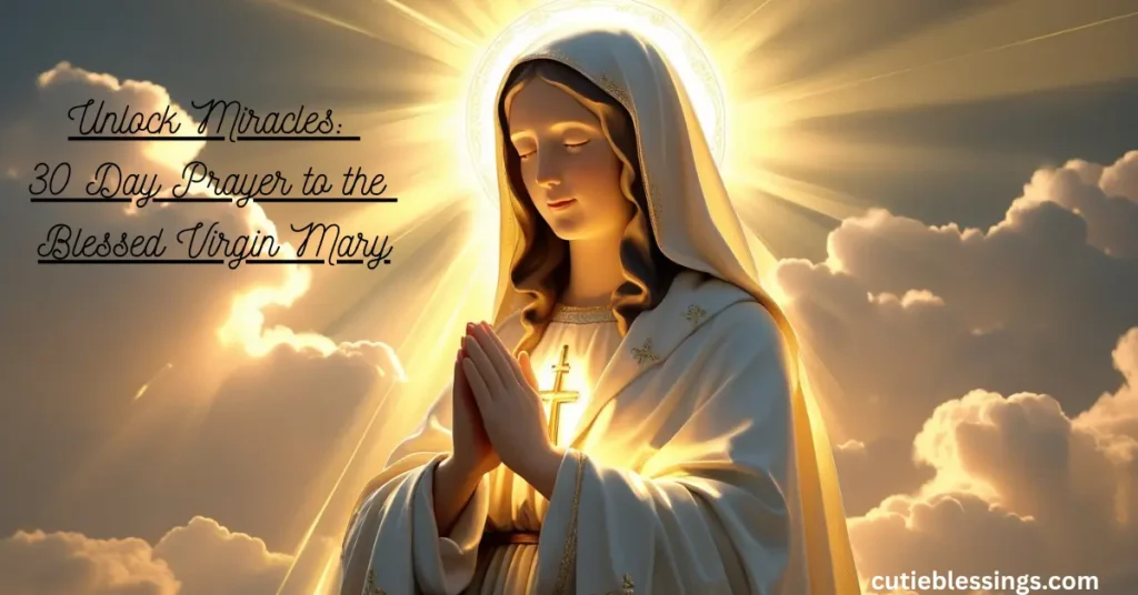 Unlock Miracles: 30 Day Prayer to the Blessed Virgin Mary