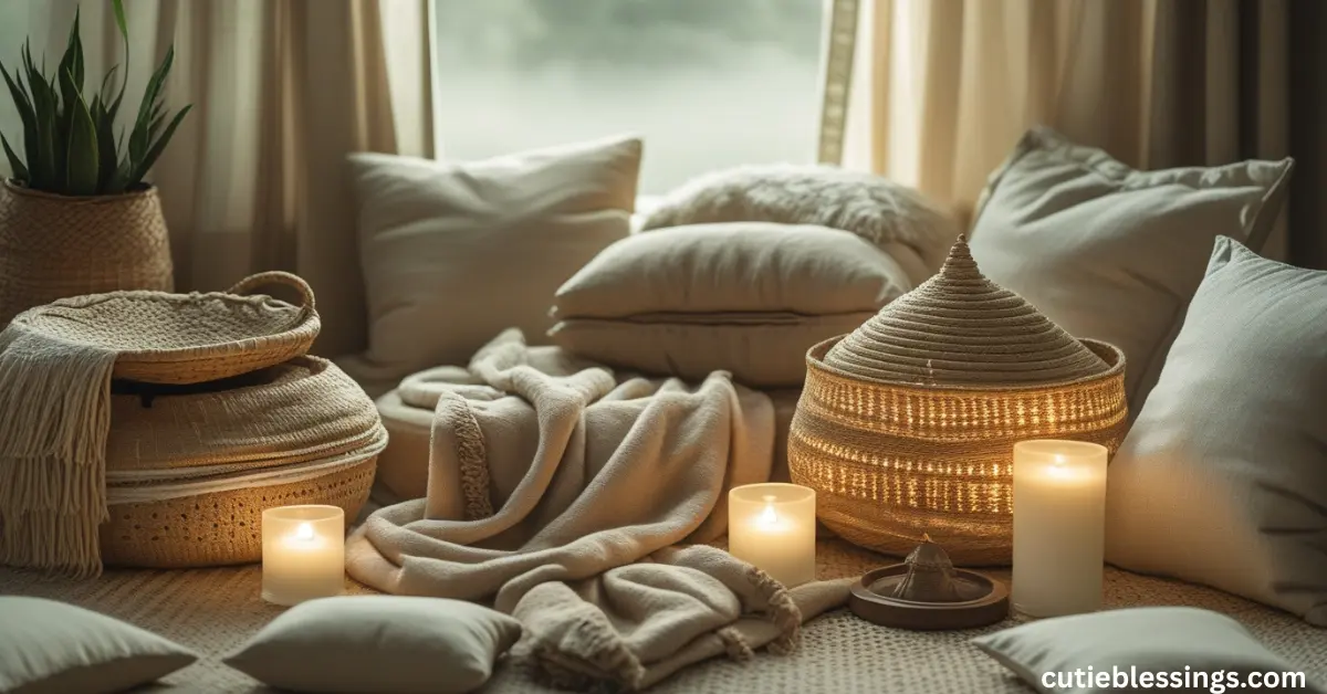 Calming cultural elements showing different interpretations of the phrase “have a blessed day.”