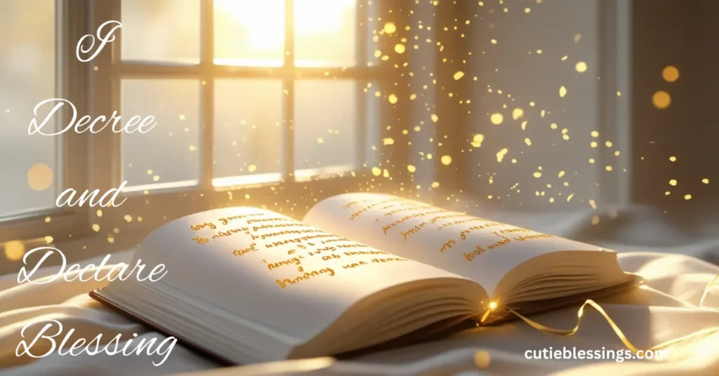 I Decree and Declare Blessing: A Guide to Intentional Growth