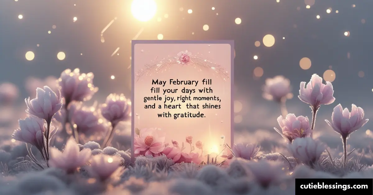 Beautiful February Peace Blessing