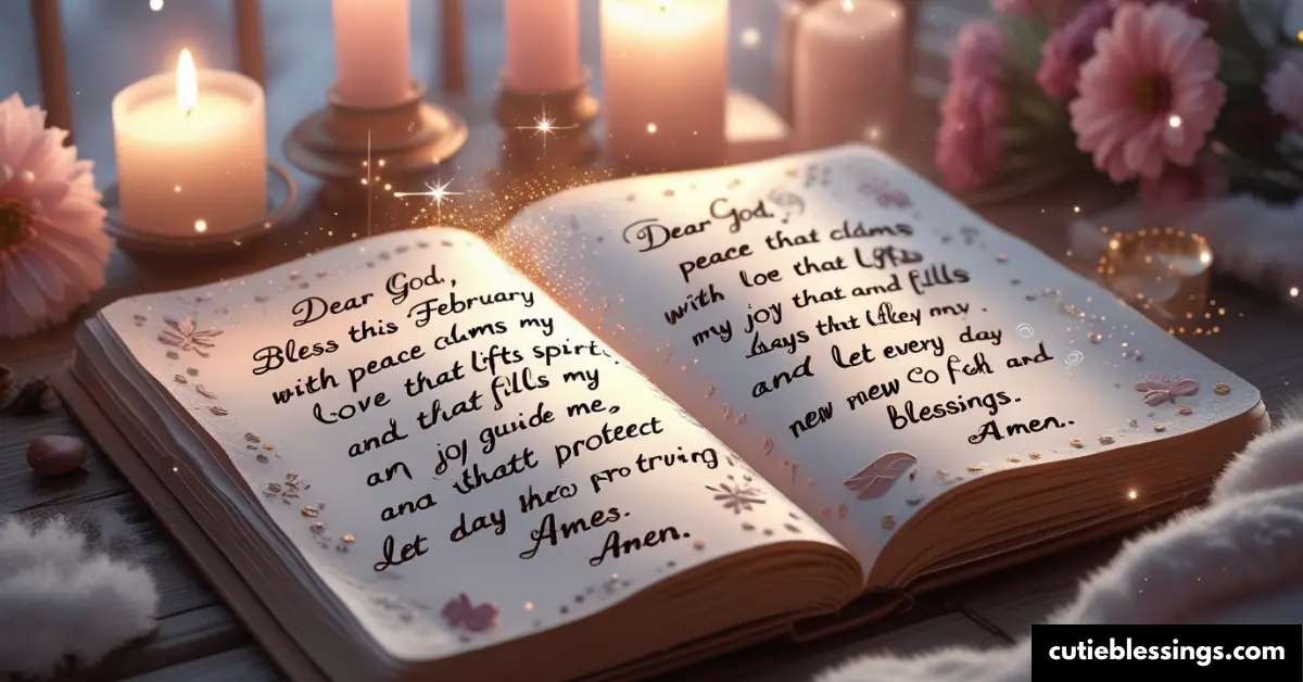 February Prayer for Peace, Love, and Joy