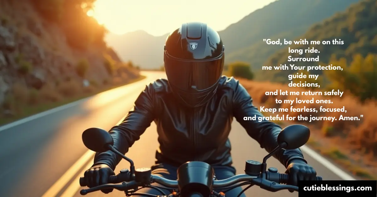 Sample Motorcycle Blessing Prayers