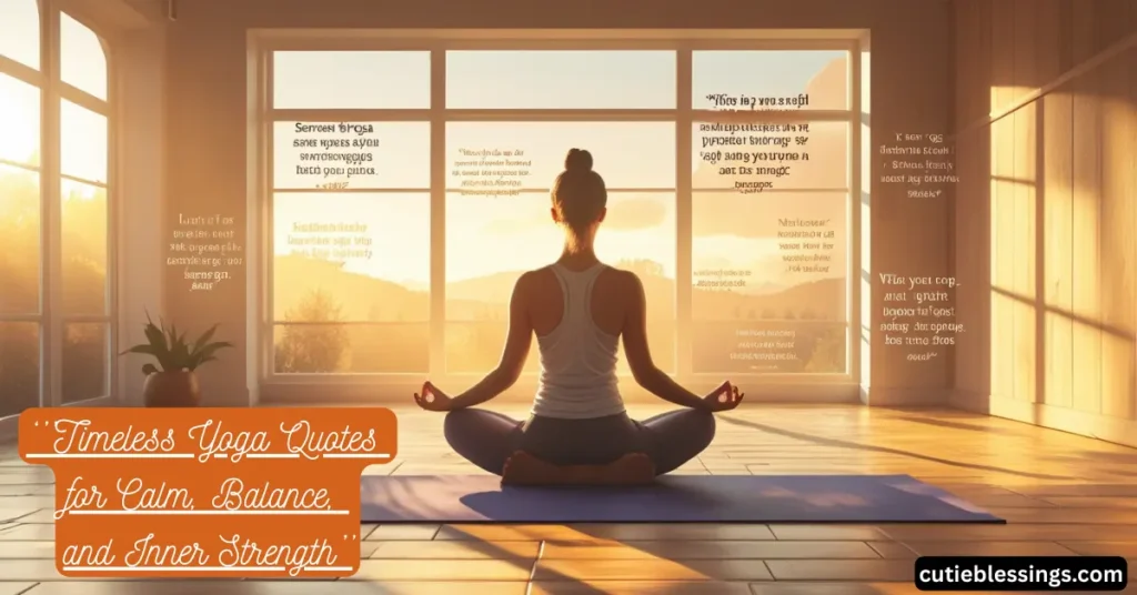 Timeless Yoga Quotes for Calm, Balance, and Inner Strength