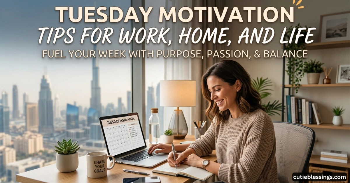 Tuesday Motivation Tips for Work, Home, and Life