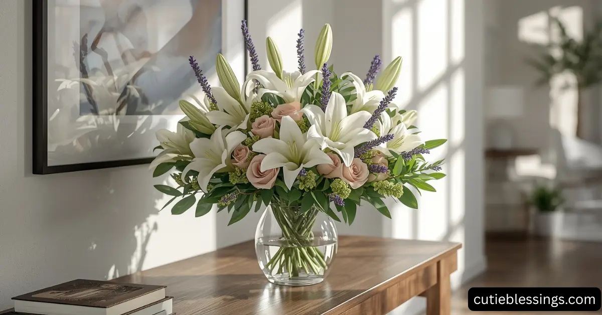 How to Style or Display the Blessed Serenity Bouquet