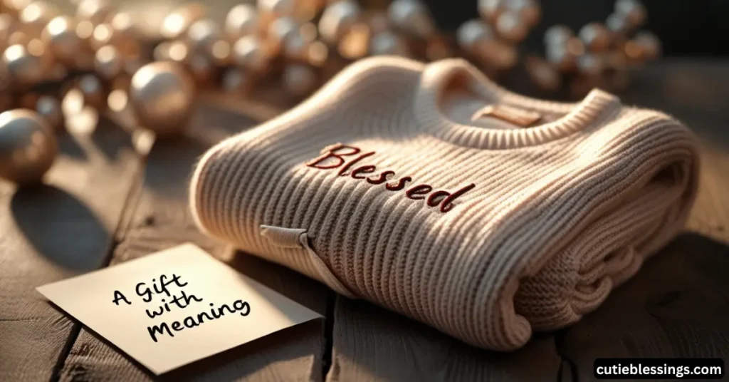 Why a Blessed Sweater Is the Perfect Meaningful Gift