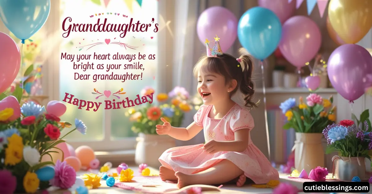 Birthday Blessings for Granddaughter