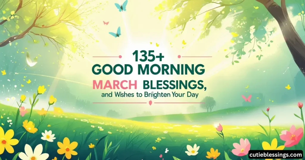 135+ Good Morning March Blessings, Quotes, and Wishes to Brighten Your Day
