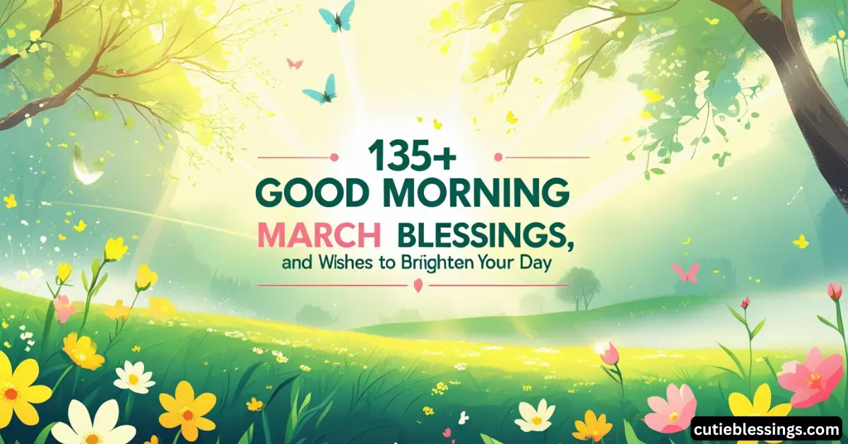 135+ Good Morning March Blessings, Quotes, and Wishes to Brighten Your Day