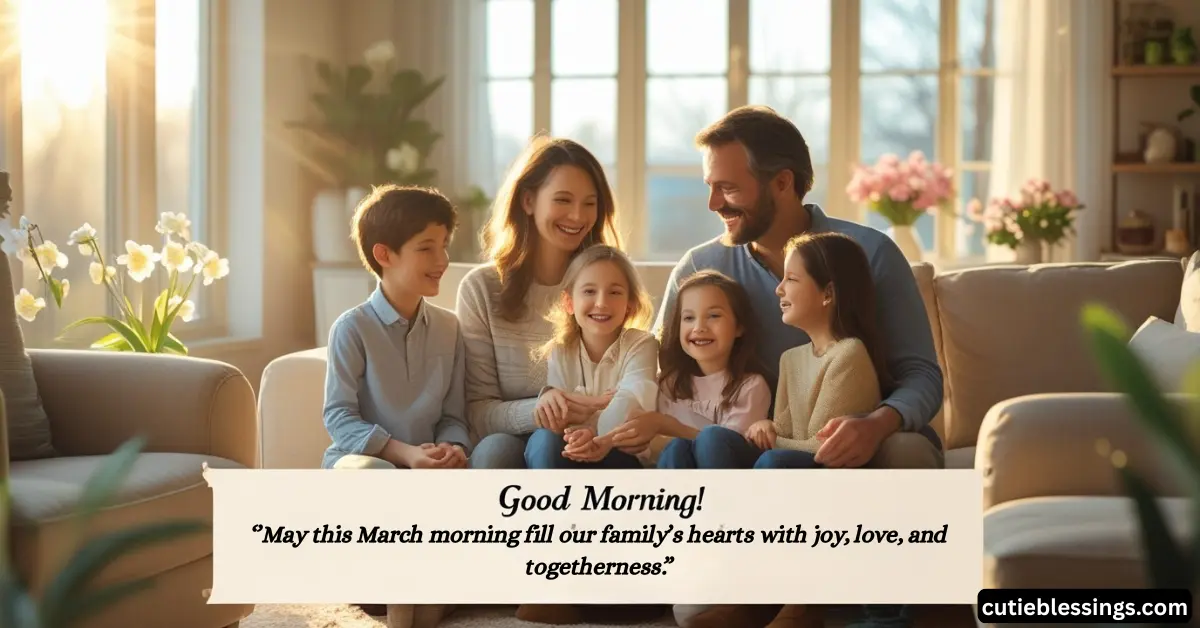 Good Morning March Blessings for Family