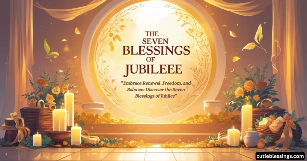 The Seven Blessings of Jubilee: Powerful Meaning Explained