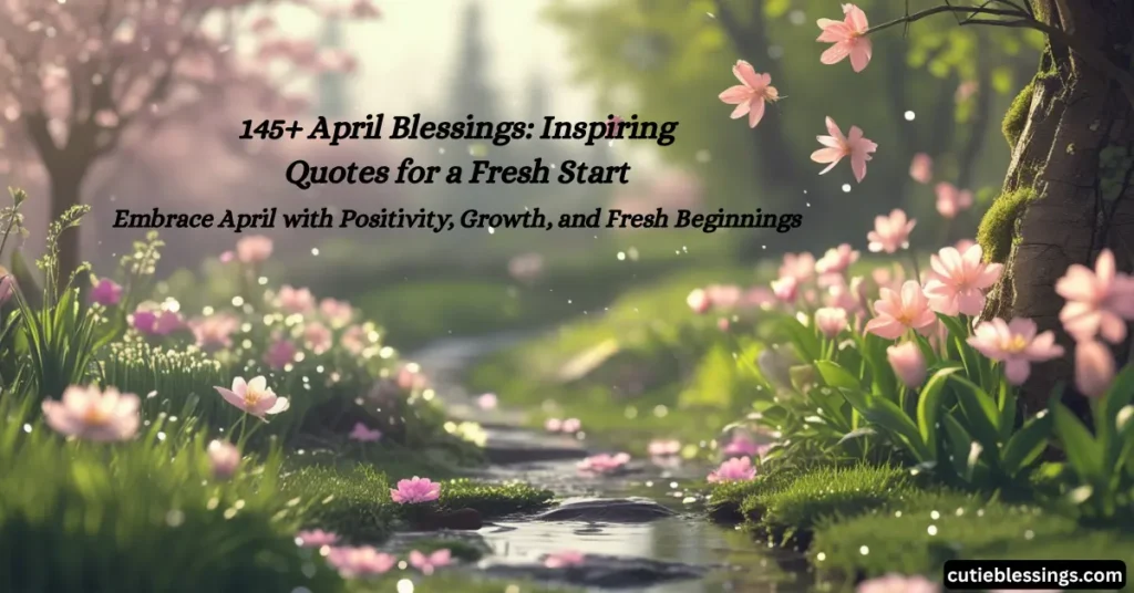 April Blessings: 145+ Inspiring Quotes for a Fresh Start