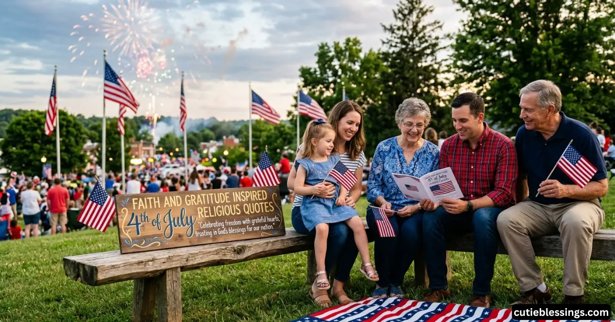 Faith and Gratitude Inspired 4th of July Religious Quotes