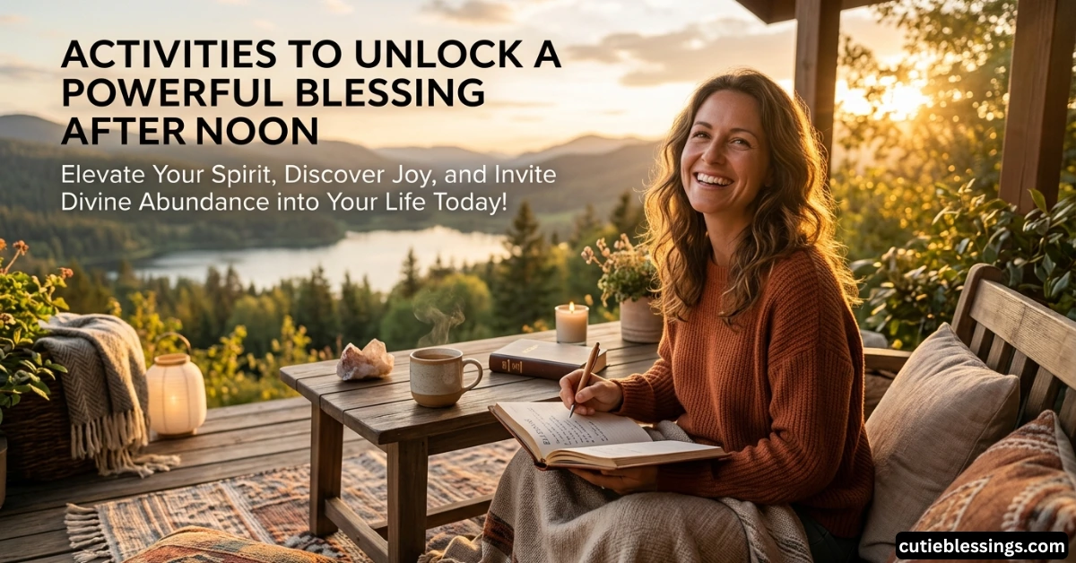 Activities to Unlock a Powerful Blessing Afternoon