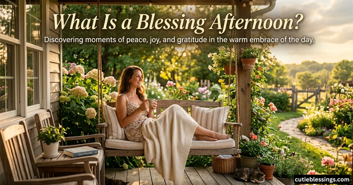 What Is a Blessing Afternoon?