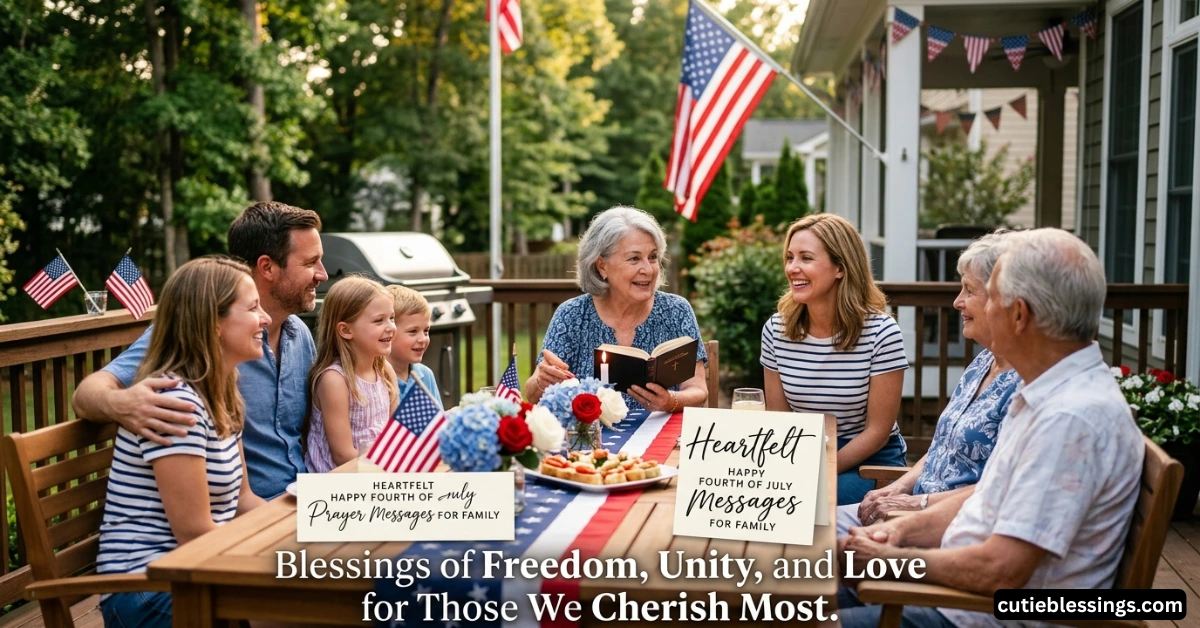 Heartfelt Happy Fourth of July Prayer Messages for Family