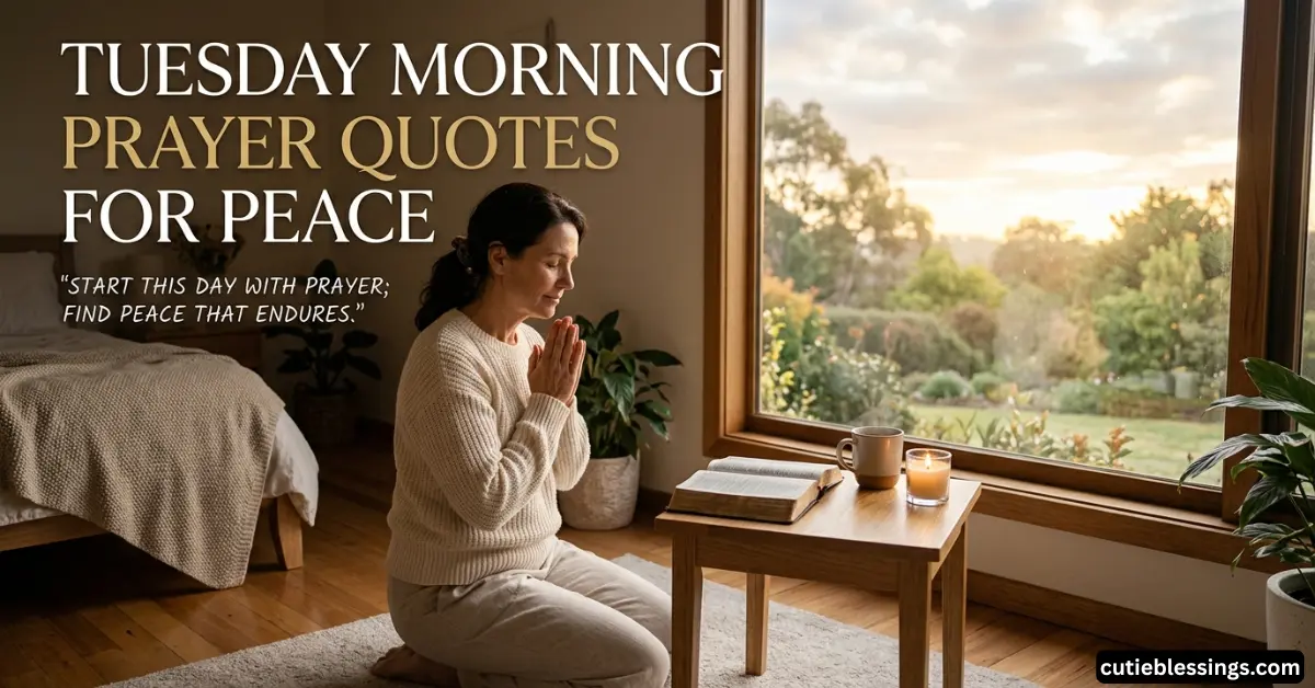 Tuesday Morning Prayer Quotes for Peace 