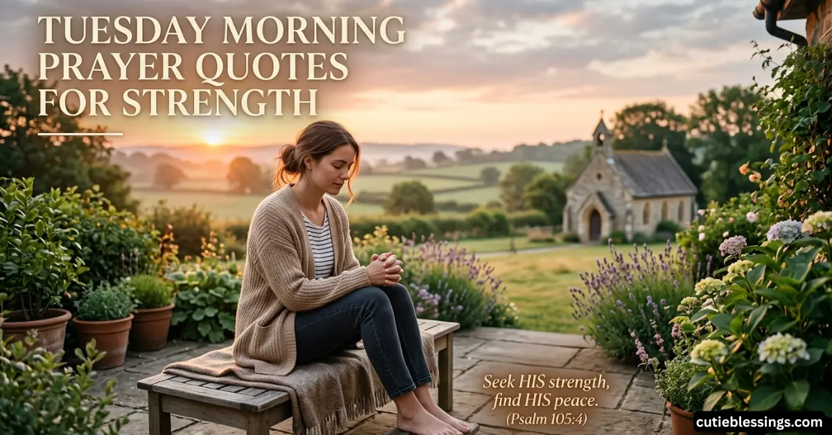 Tuesday Morning Prayer Quotes for Strength 