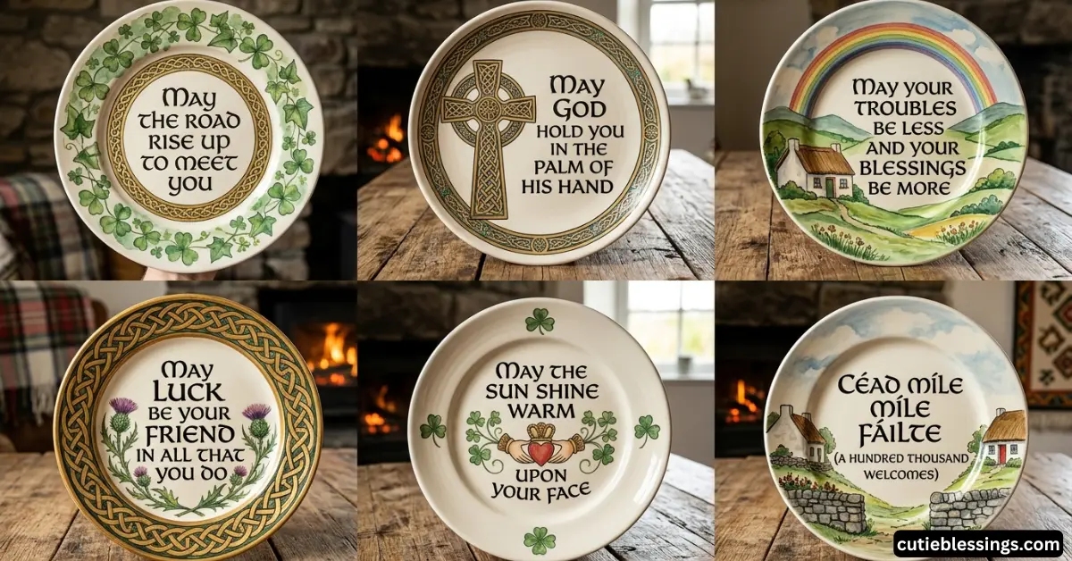 Beautiful Irish Blessing Plate Design Ideas