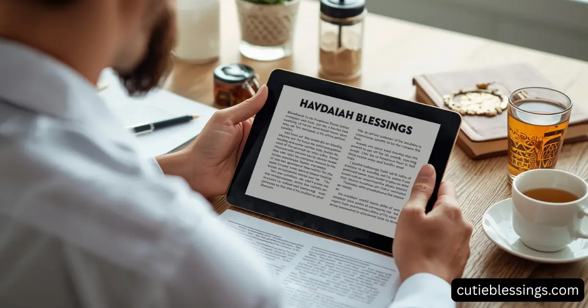 How a Havdalah Blessings PDF Helps Beginners
