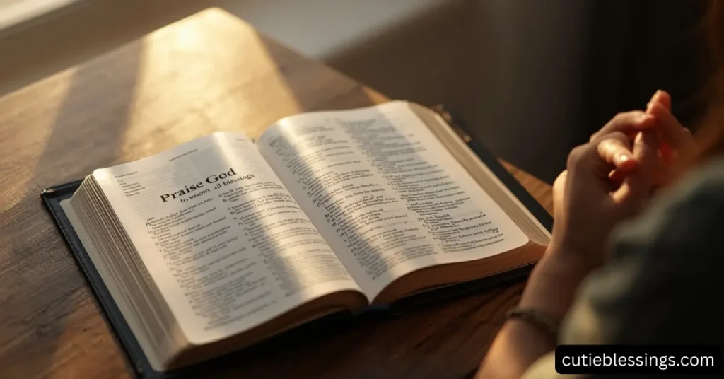 Scripture Praise God From Whom All Blessings Flow Guide