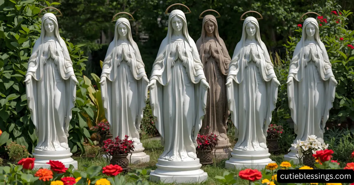 Types of Blessed Mother Garden Statues