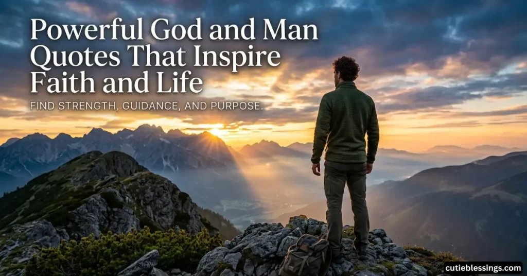 Powerful God and Man Quotes That Inspire Faith and Life