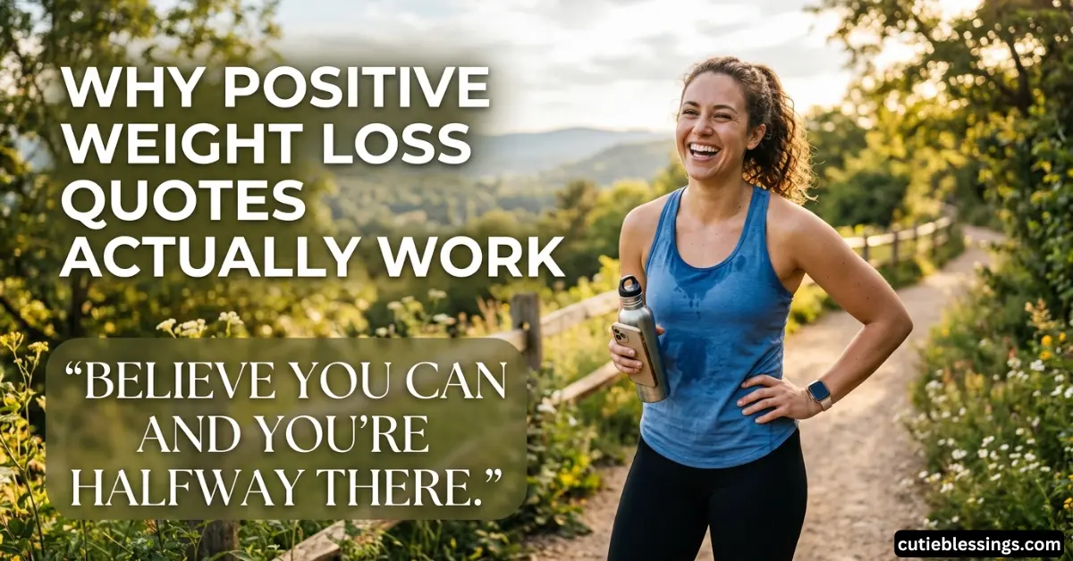 Why Positive Weight Loss Quotes Actually Work