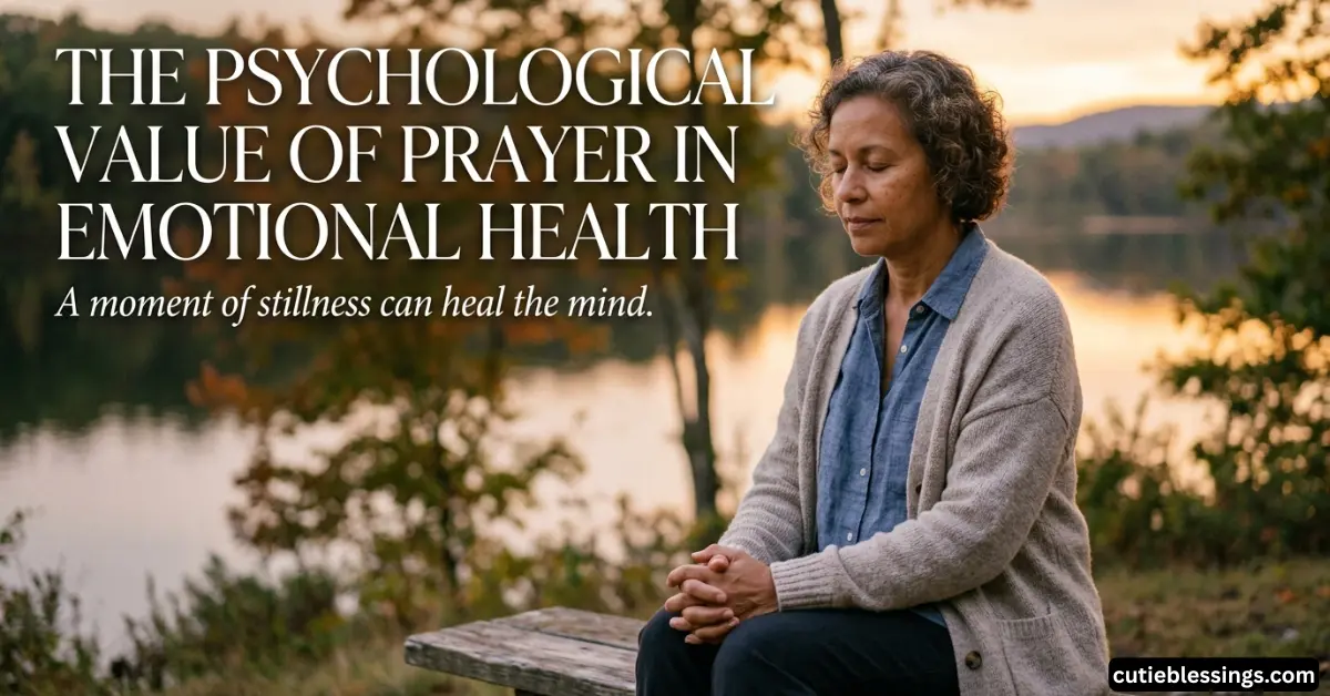 The Psychological Value of Prayer in Emotional Health